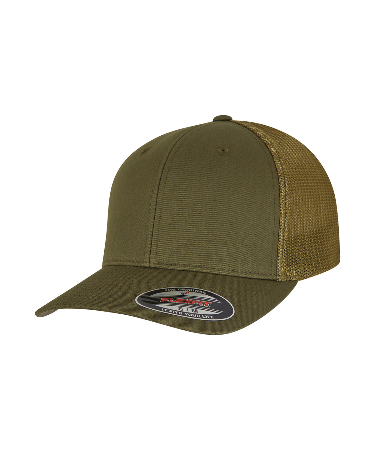 Flexfit mesh trucker | moss green
