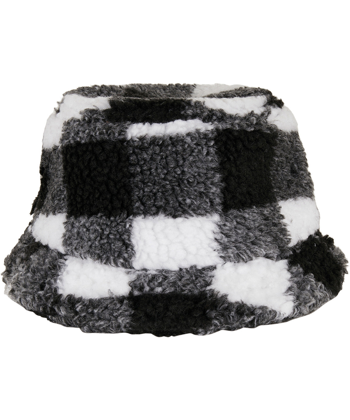 Sherpa check bucket hat (5003SC) | white/black
