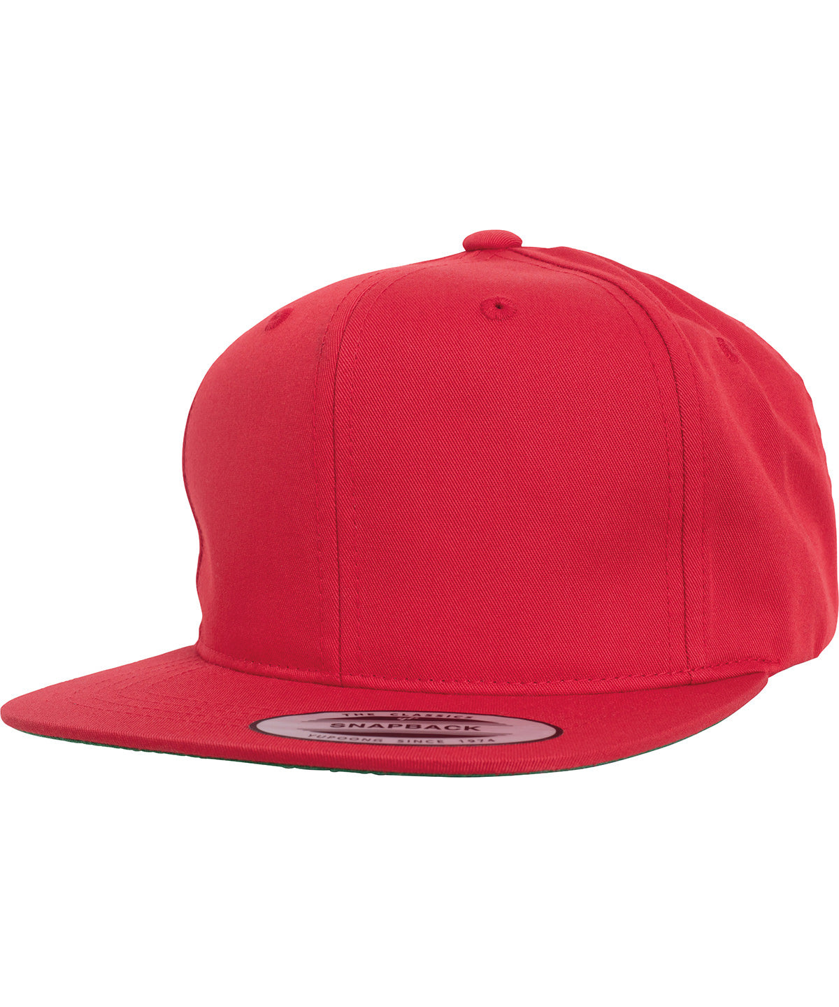 Pro-style twill snapback youth cap (6308) | red
