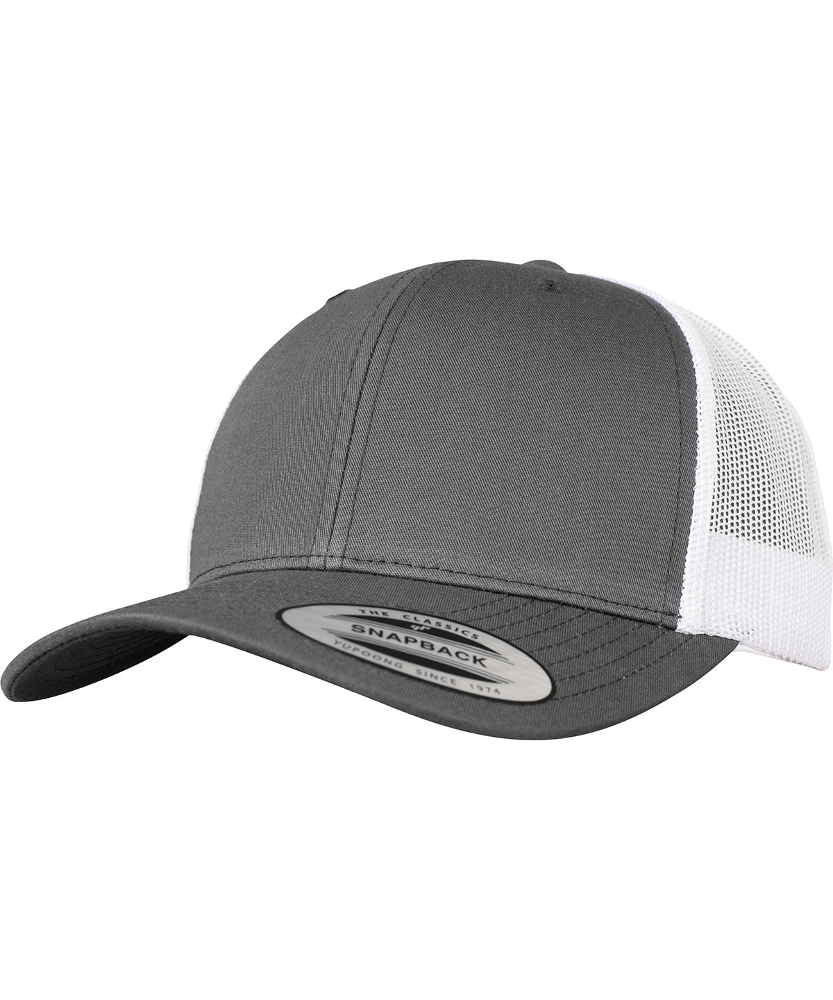 Retro trucker 2-tone (6606T) | dark grey/white