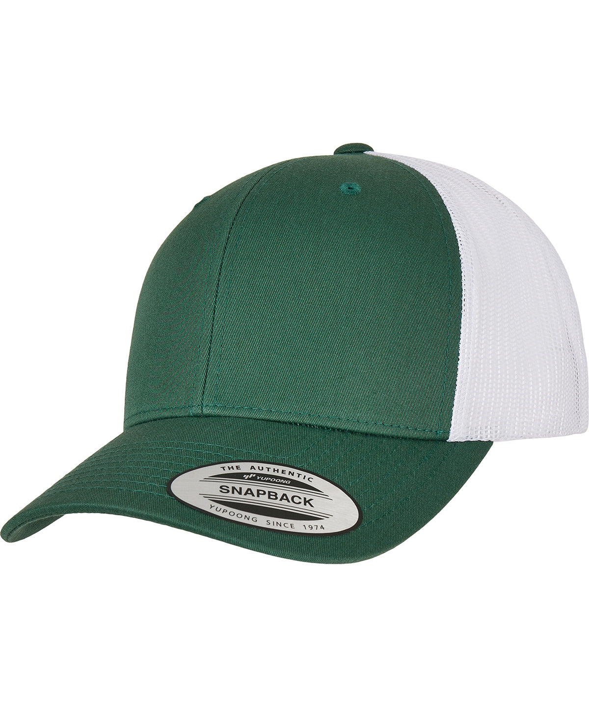 Retro trucker 2-tone (6606T) | evergreen/white
