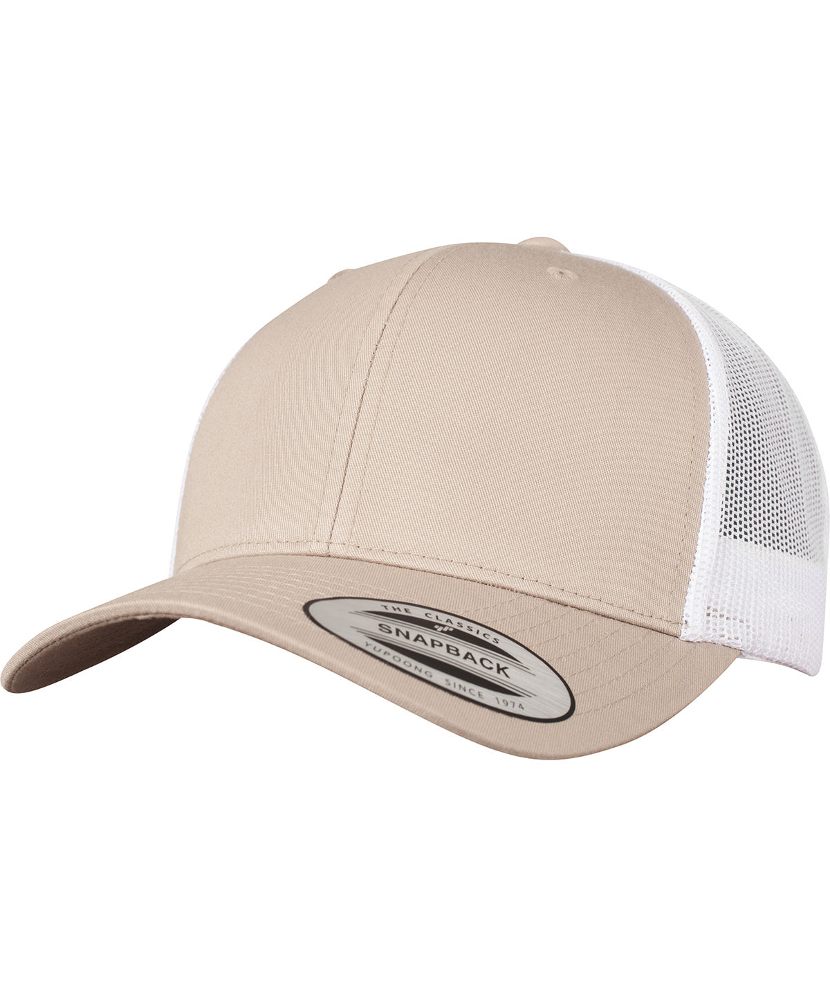 Retro trucker 2-tone (6606T) | khaki/white