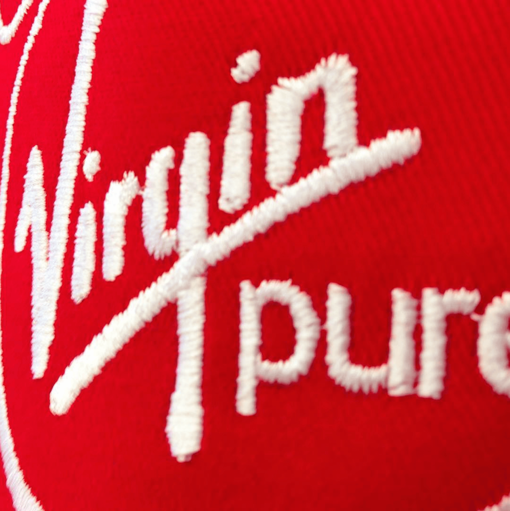 Branded Brilliance: Close-Up of Embroidered Cap for a Large International Brand, Exuding Style and Excellence