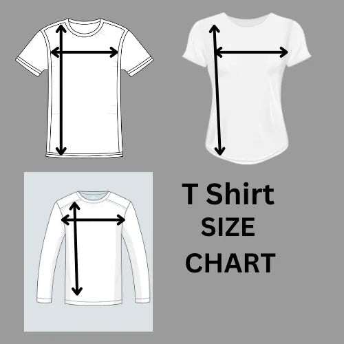 T-Shirt Size Chart Guide in the UK