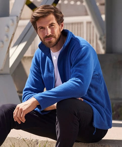 Cozy Fleece showcasing quality embroidery of a company logo - teeone