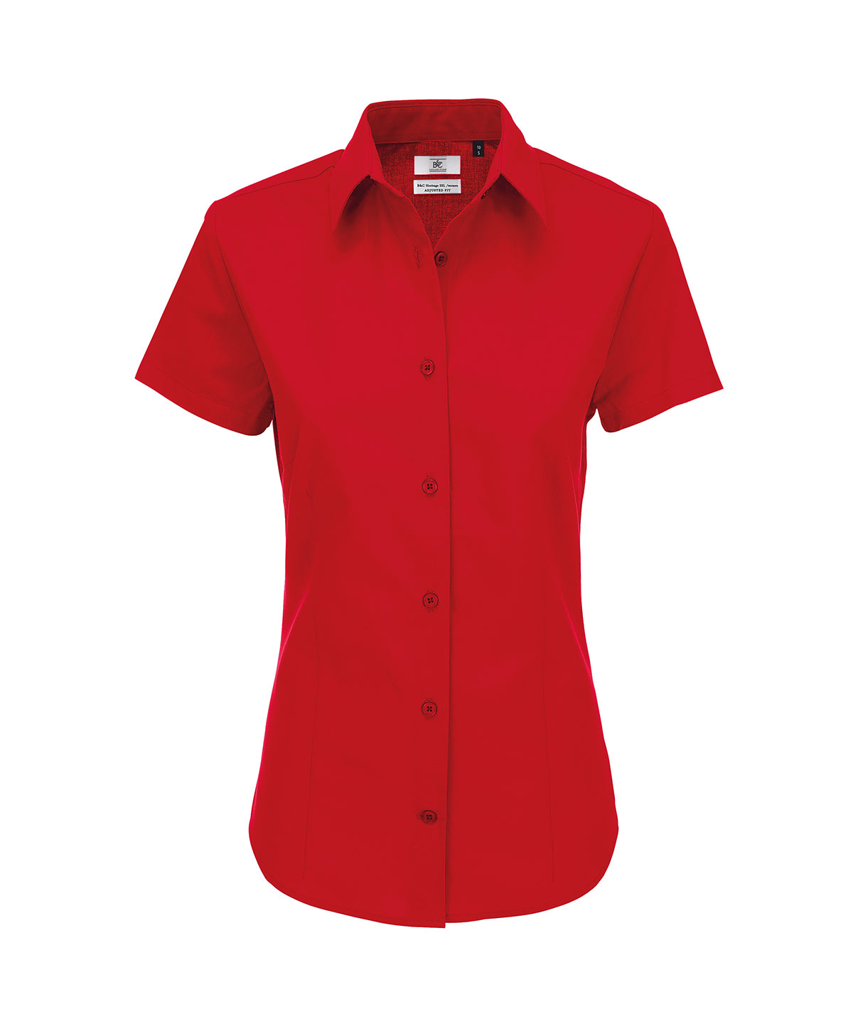 B711F B&C Collection Deep Red B&C Heritage short sleeve /women
