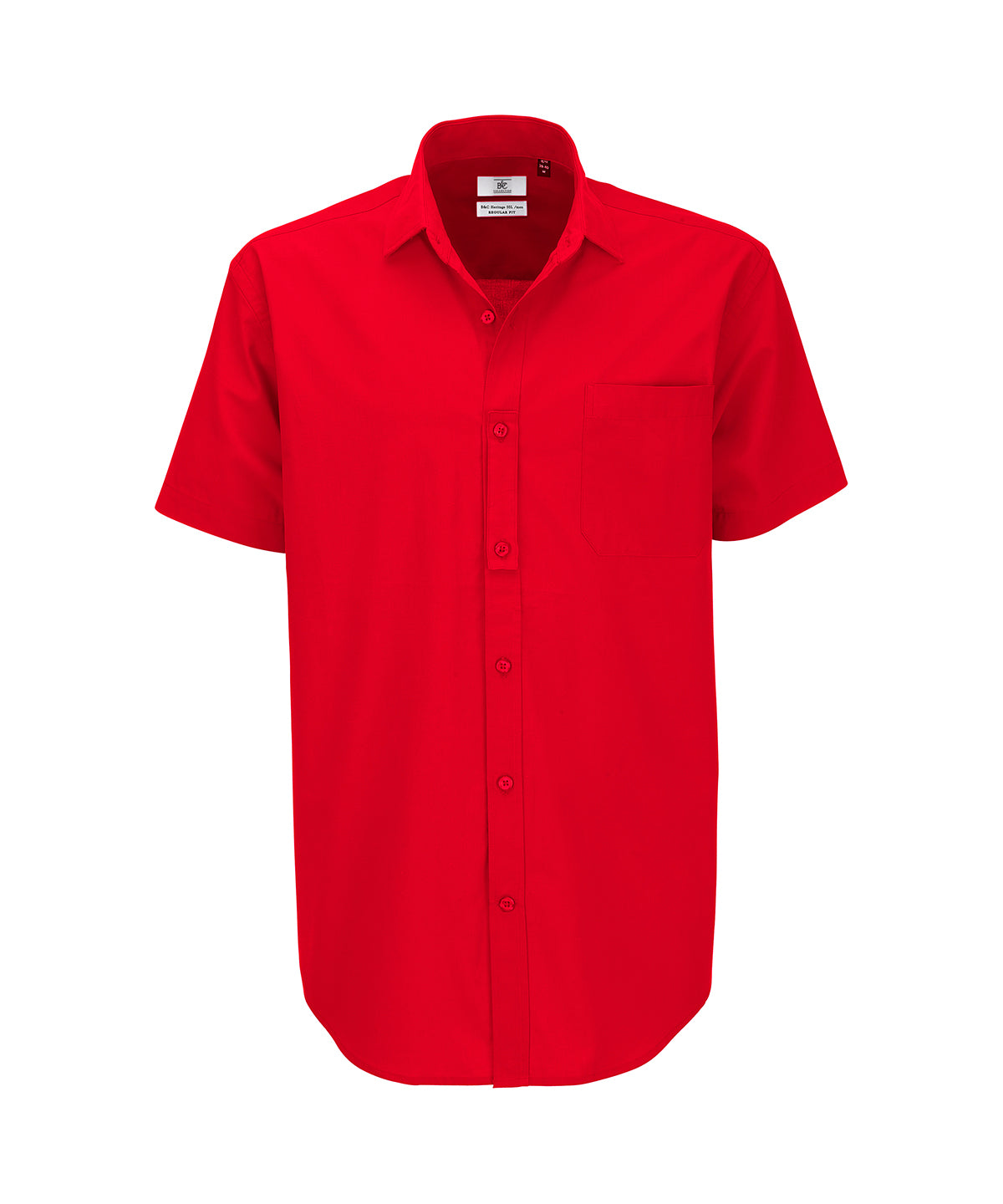 BA711 B&C Collection Deep Red B&C Heritage short sleeve /men