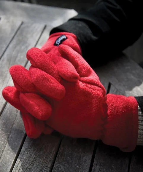Warm Gloves showcasing precise embroidery of a company logo - teeone