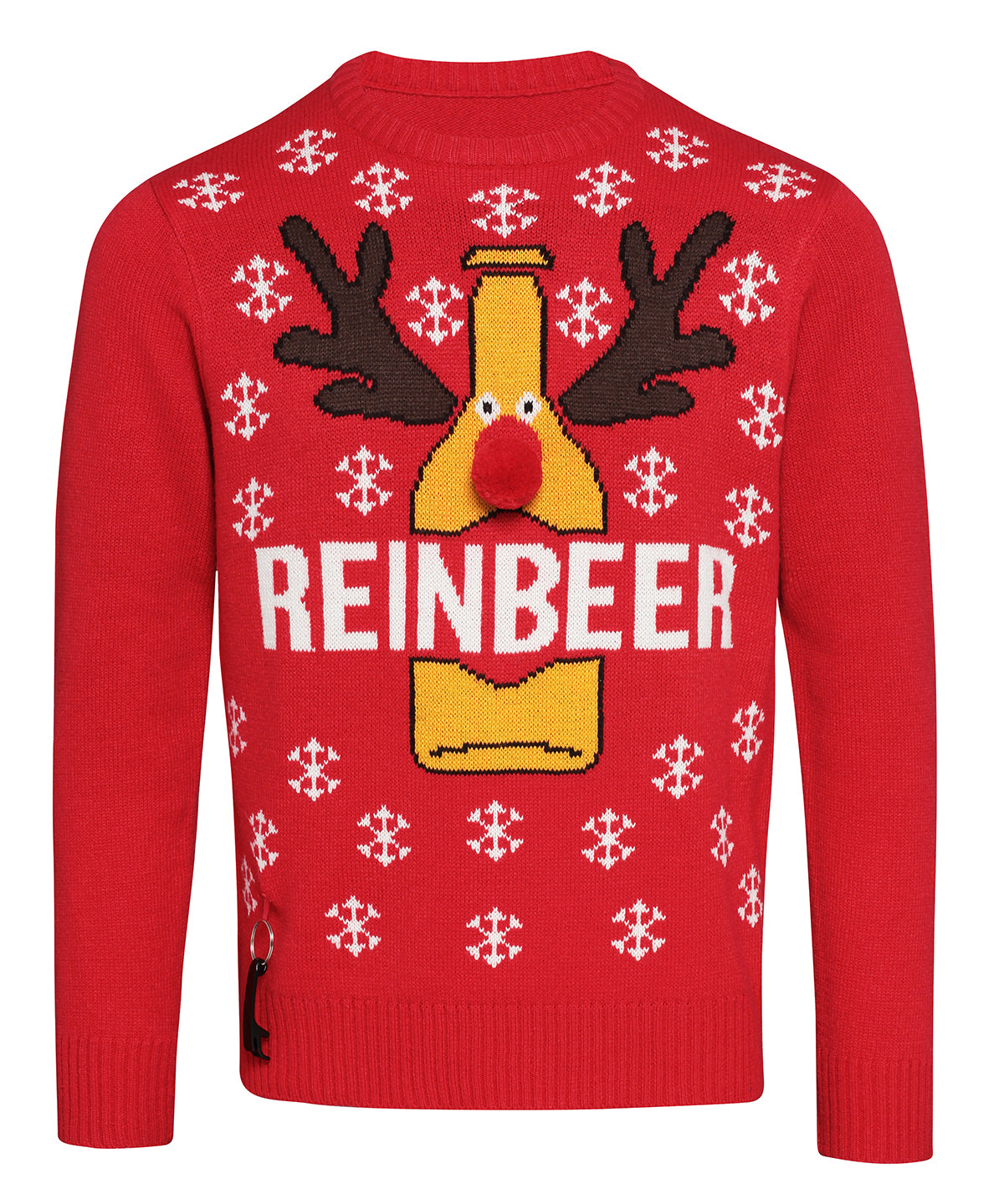 CJ003 The Christmas Shop Red Adults Reinbeer Christmas jumper