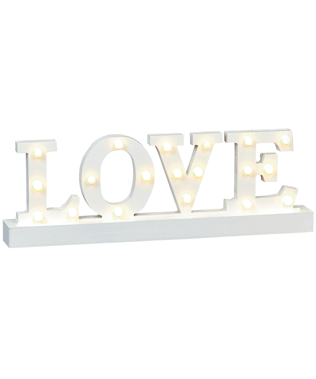CS322 The Christmas Shop Love Wooden lit sign