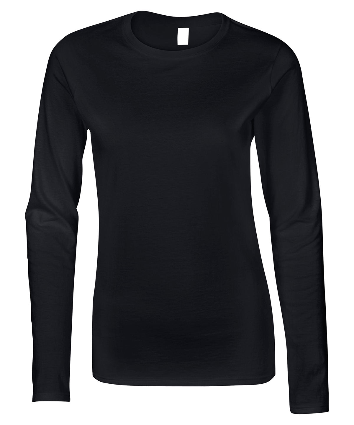 GD076 Gildan Black Softstyle™ women's long sleeve t-shirt