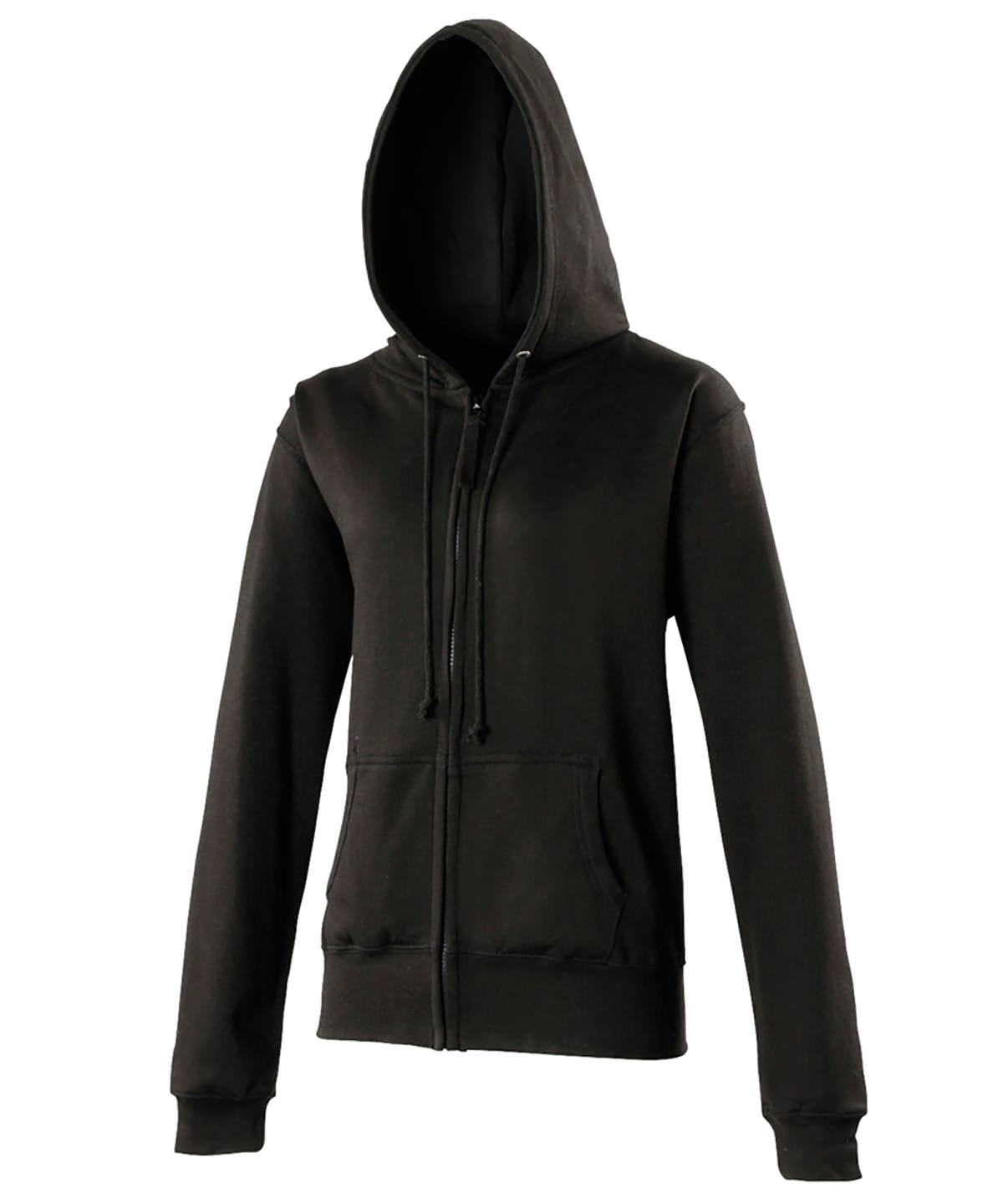 JH055 AWDis Just Hoods Jet Black Women's zoodie
