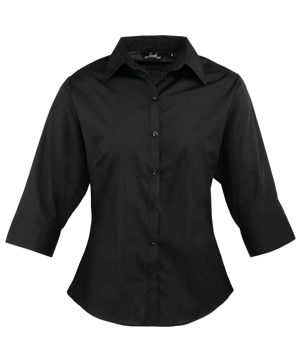Women's � sleeve poplin blouse