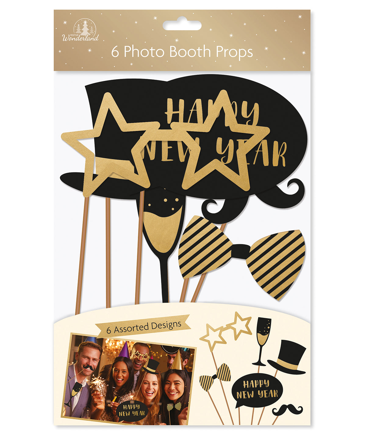 CS699 The Christmas Shop Assorted 6 New Year photo props