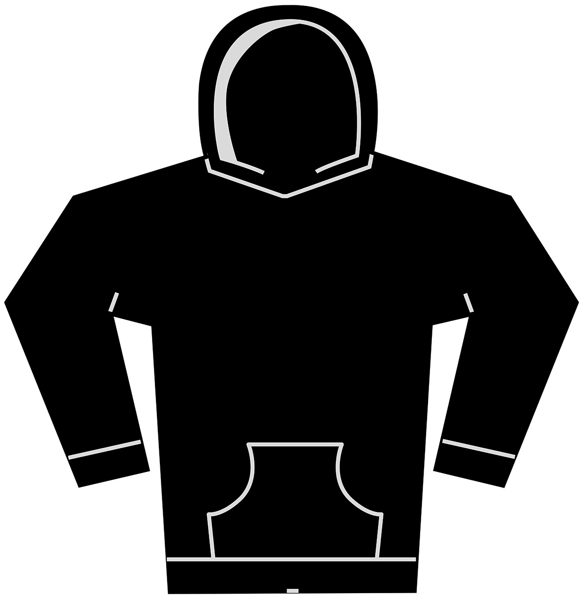 Womens vintage heavy hoodie