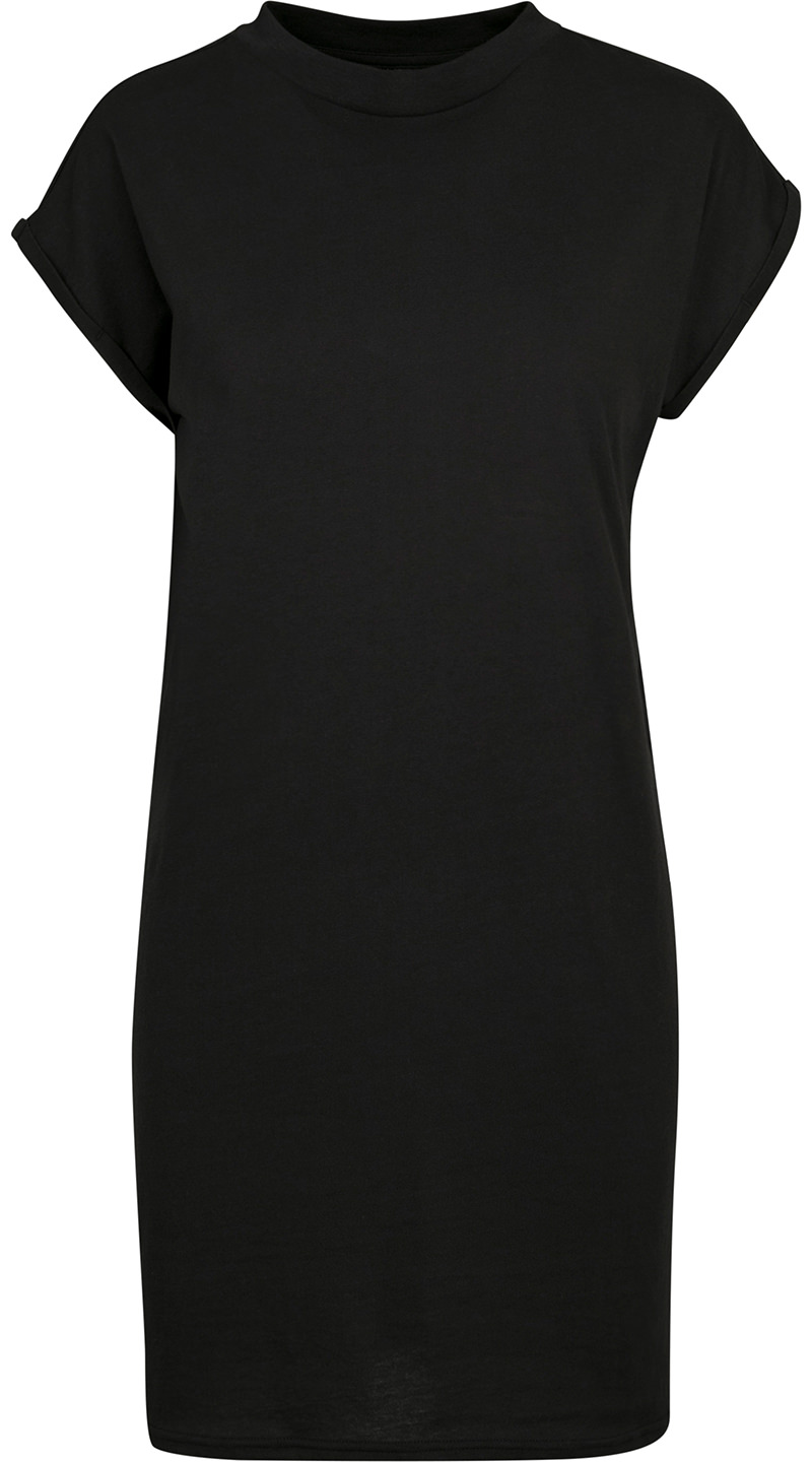 Womens extended shoulder dress