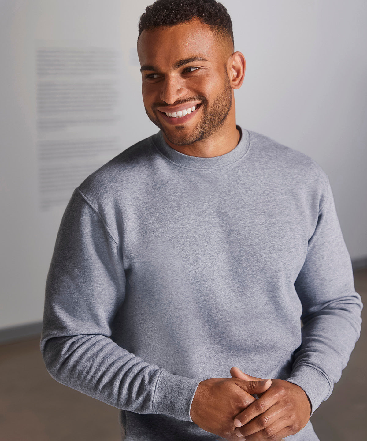 A person wearing a stylish and comfy teeone sweatshirt, ready to embrace the chilly weather.