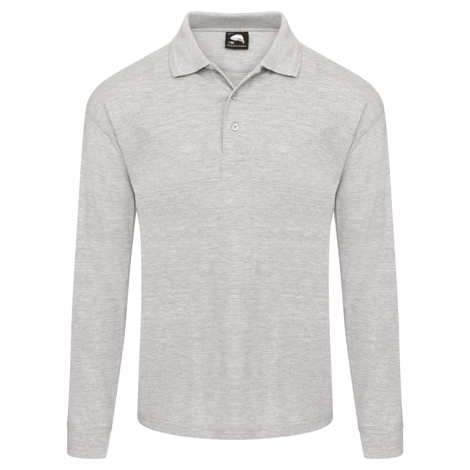 Weaver Long Sleeved Poloshirt | Ash
