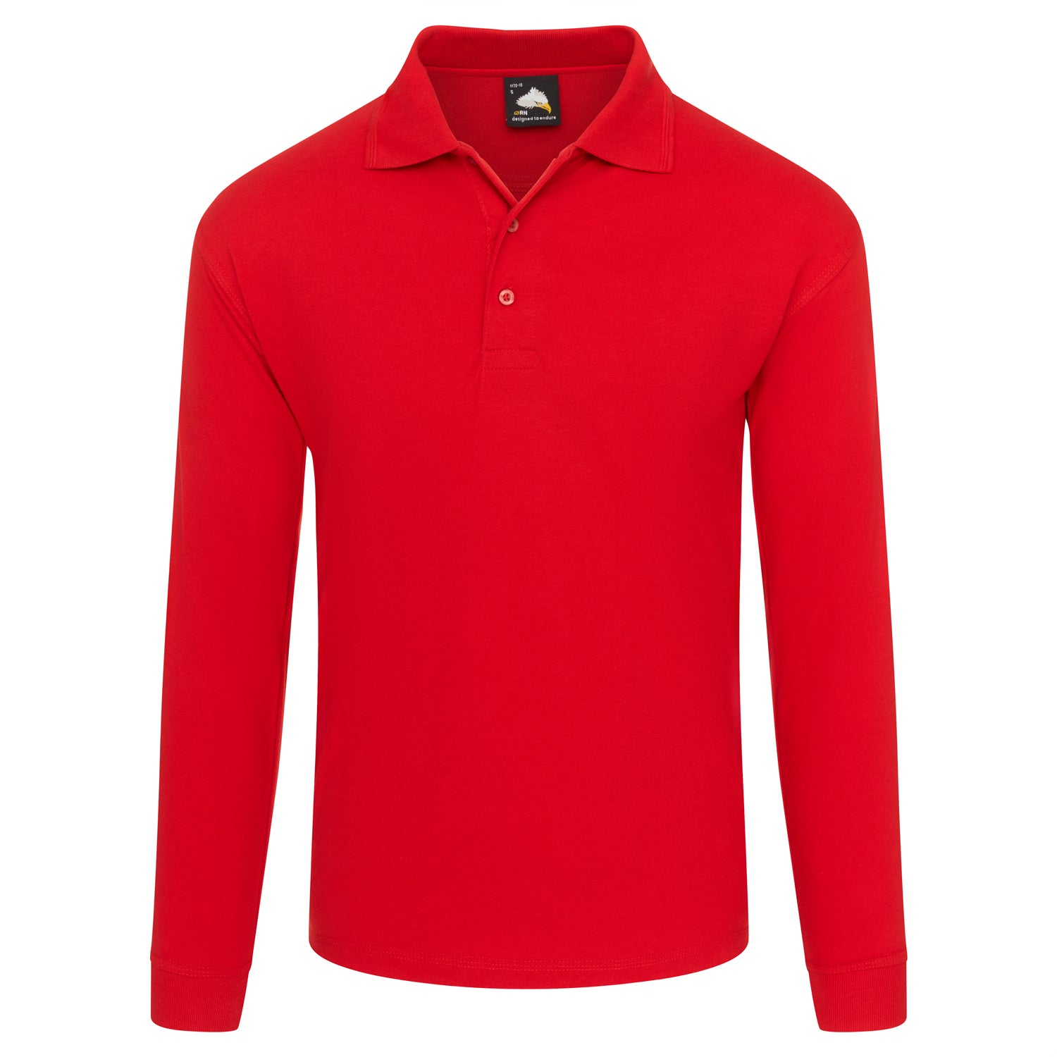 Weaver Long Sleeved Poloshirt | Red