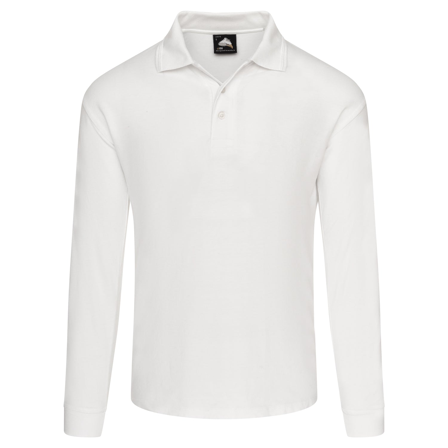 Weaver Long Sleeved Poloshirt | White