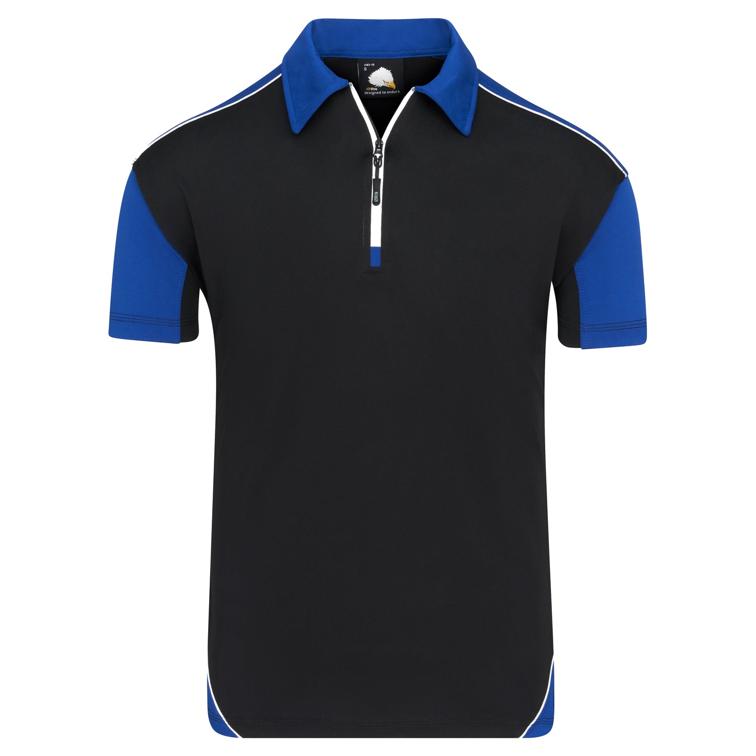 Fireback Wicking Poloshirt | Black - Royal