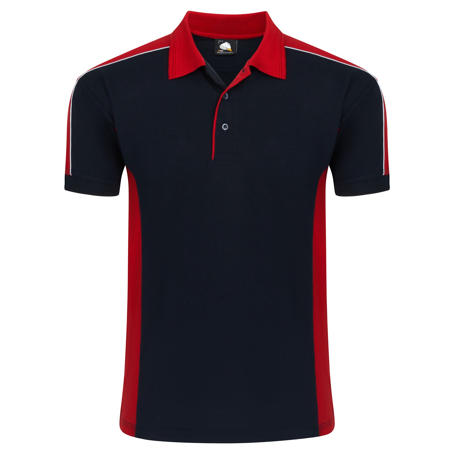 Avocet Poloshirt | Black - Red