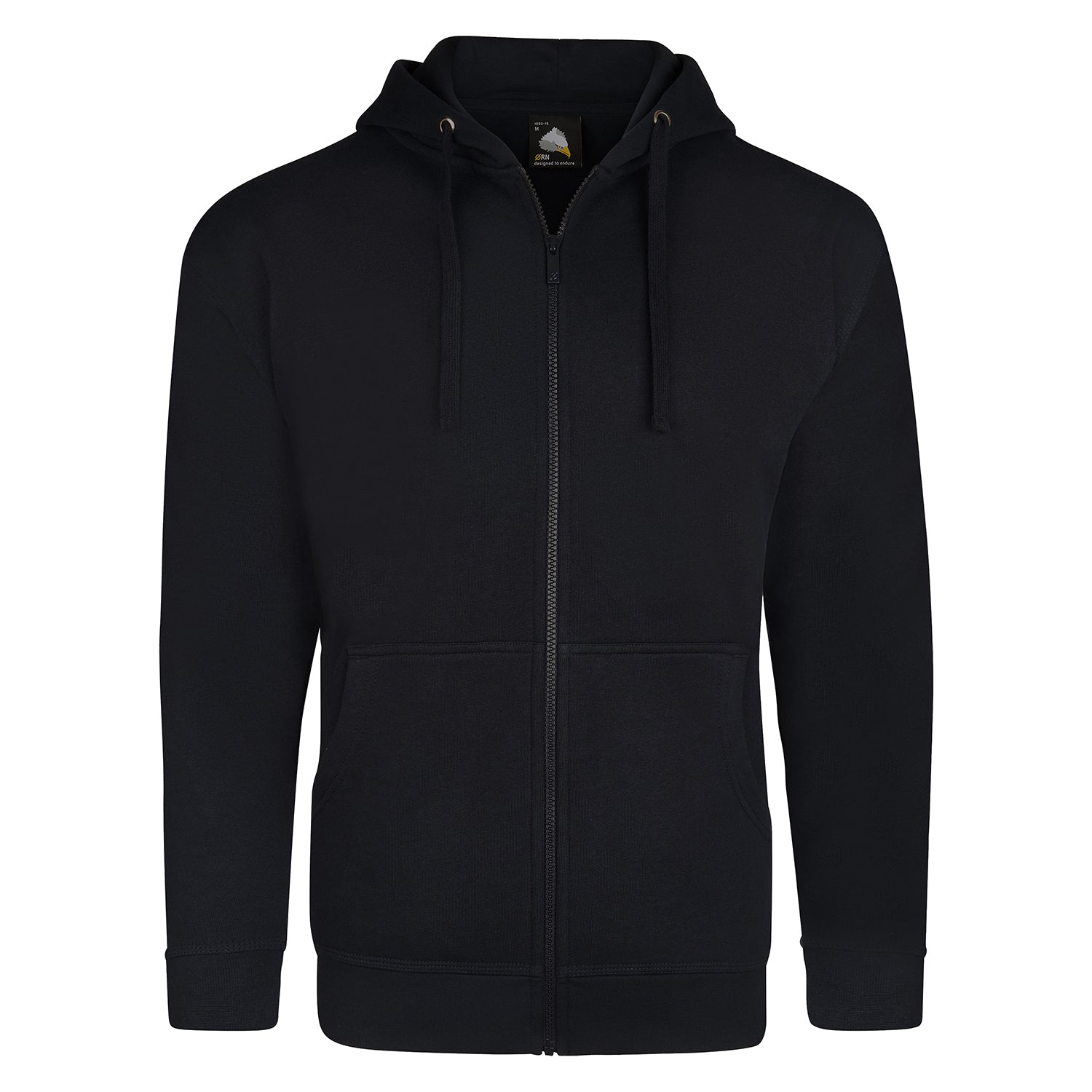 Macaw Zipped Hoodie | Black