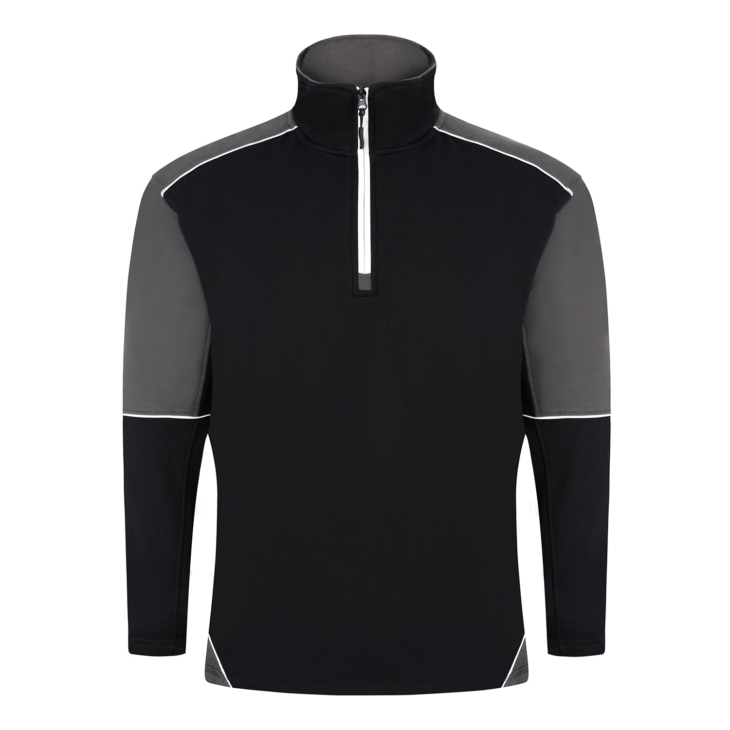 Fireback Quarter Zip Sweatshirt | Black - Graphite