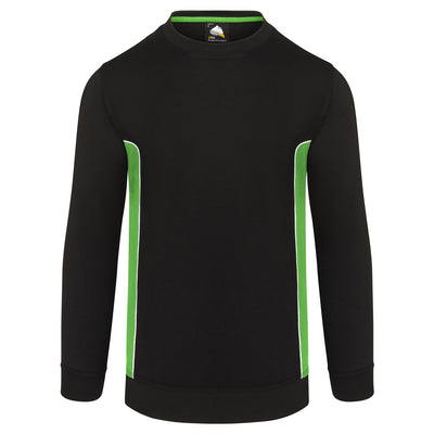 Silverswift Sweatshirt | Black - Lime