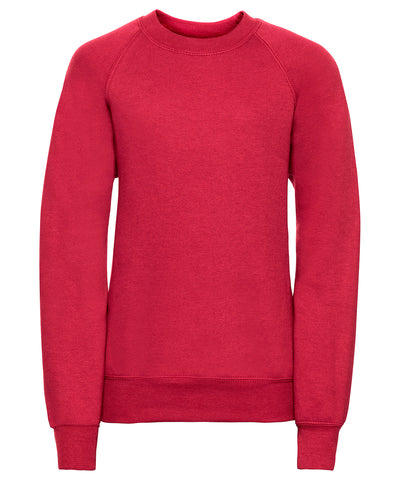Kids raglan sleeve sweatshirt | classic red