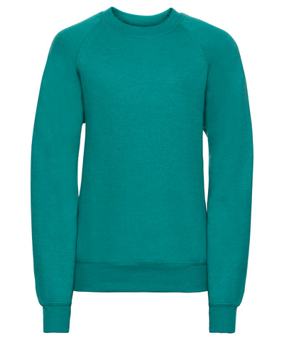 Kids raglan sleeve sweatshirt | winter emerald