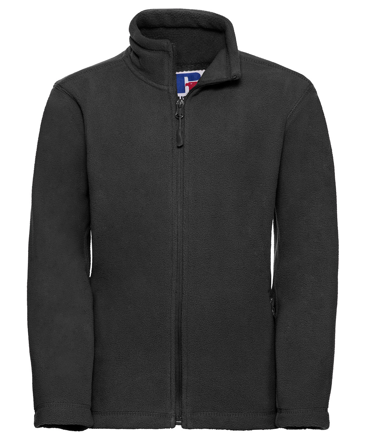 Kids full-zip outdoor fleece | black