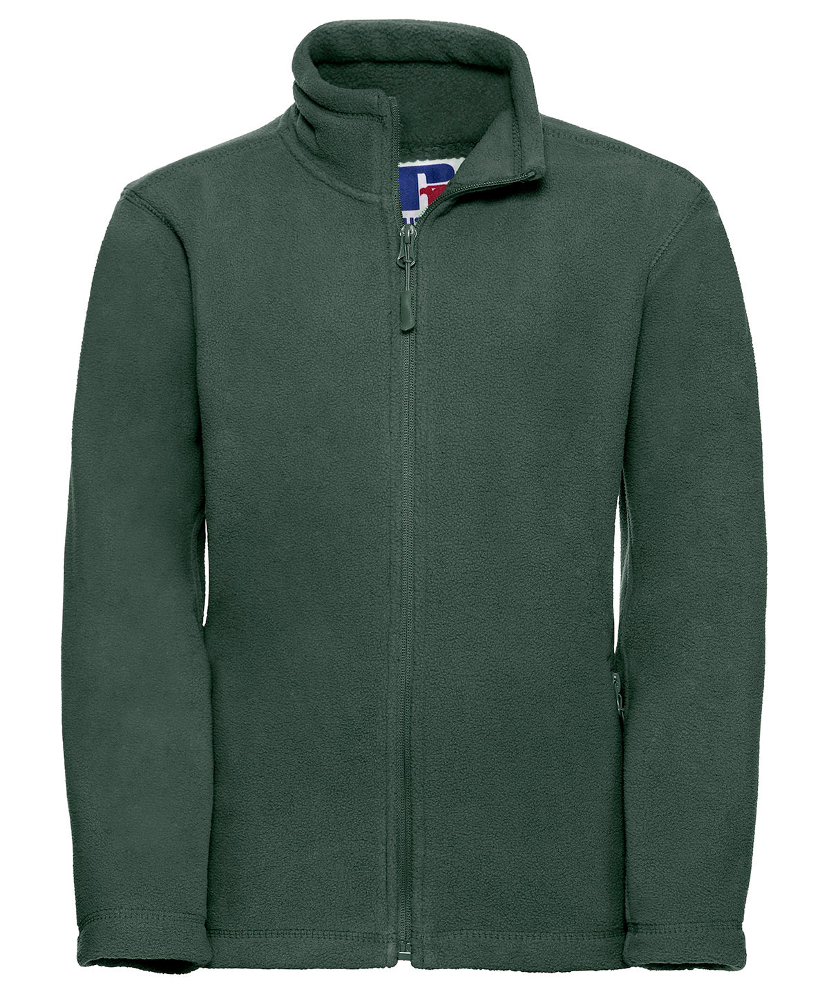 Kids full-zip outdoor fleece | bottle green