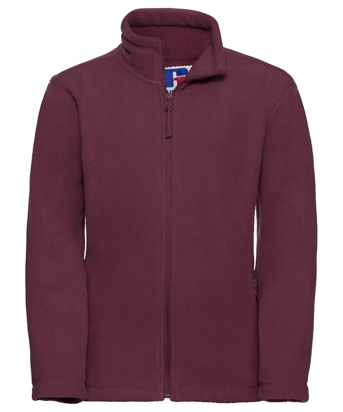 Kids full-zip outdoor fleece | burgundy