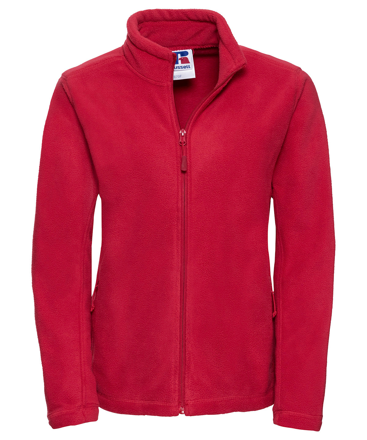 Womens full-zip outdoor fleece | classic red