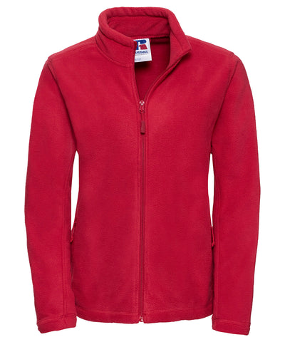 Womens full-zip outdoor fleece | classic red