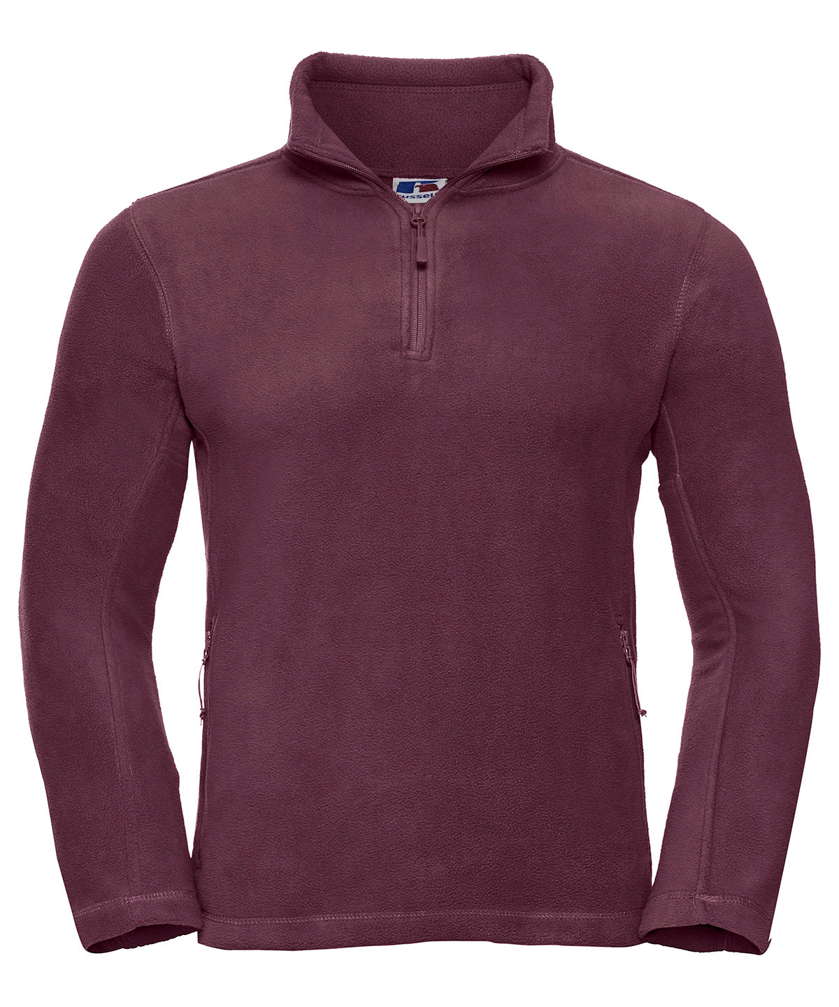 -zip outdoor fleece | Burgundy