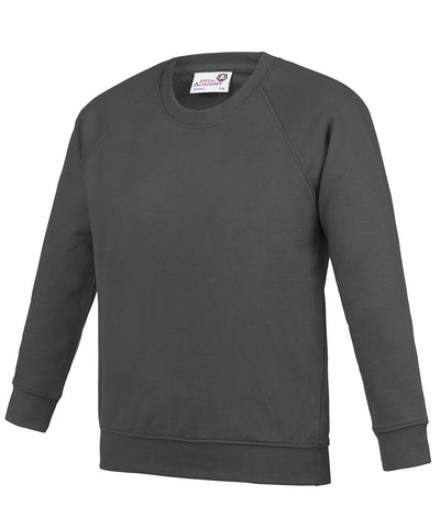 Kids Academy raglan sweatshirt | academy charcoal