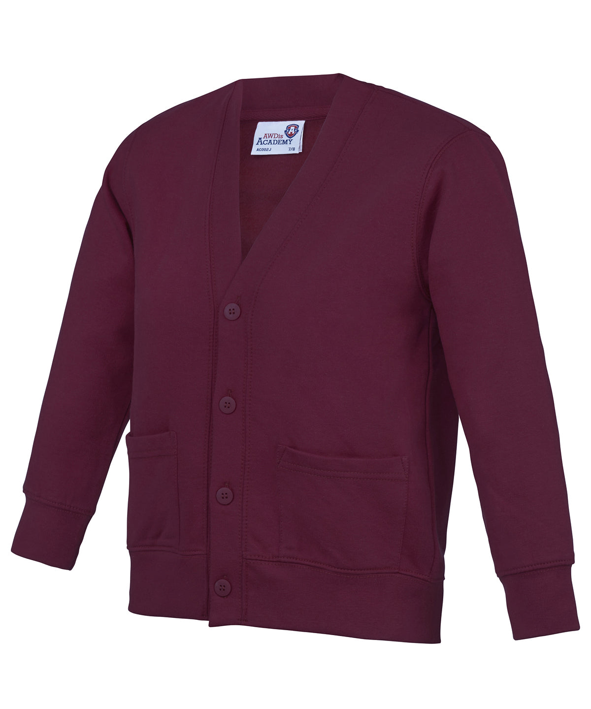 Kids Academy cardigan | academy burgundy