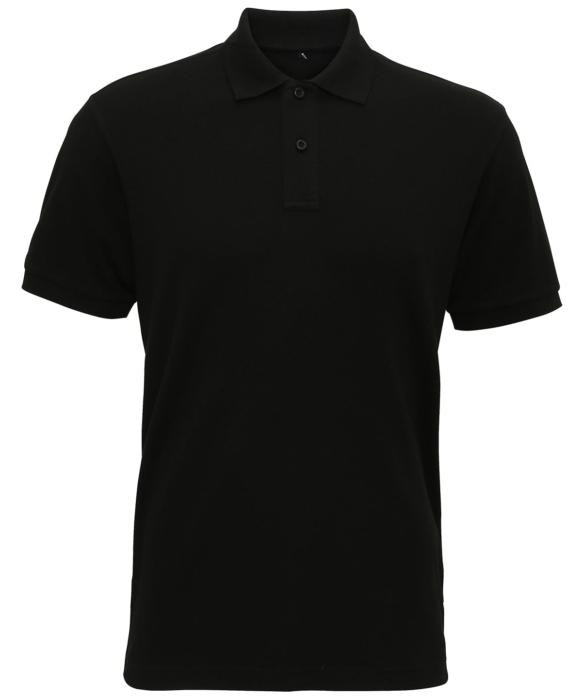 Mens super smooth knit polo | Black