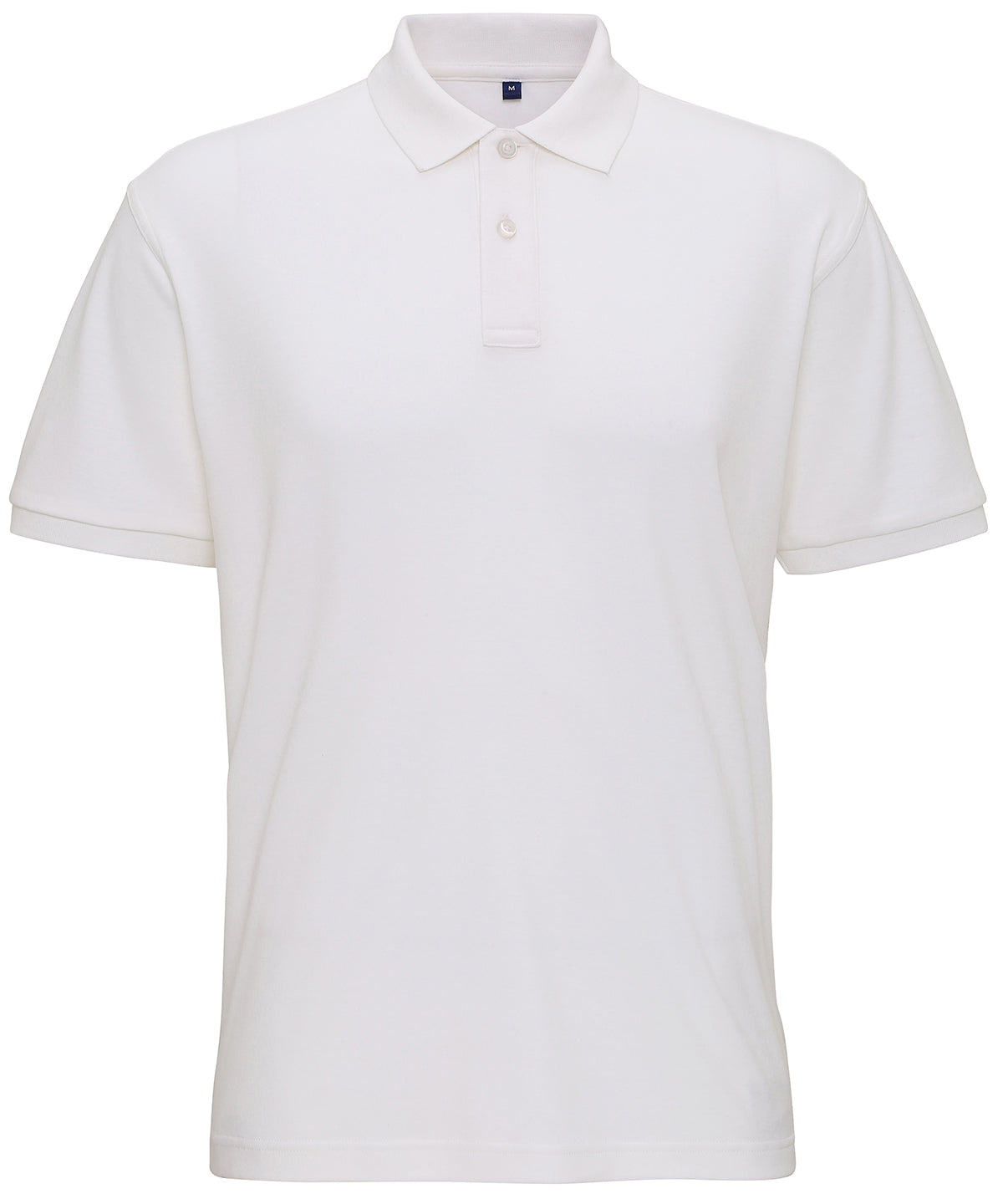 Mens super smooth knit polo | white