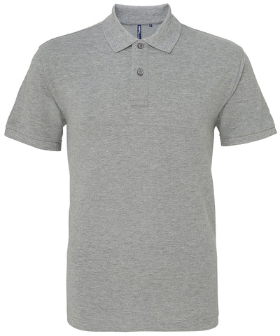 Mens Classic fit polo | heather grey