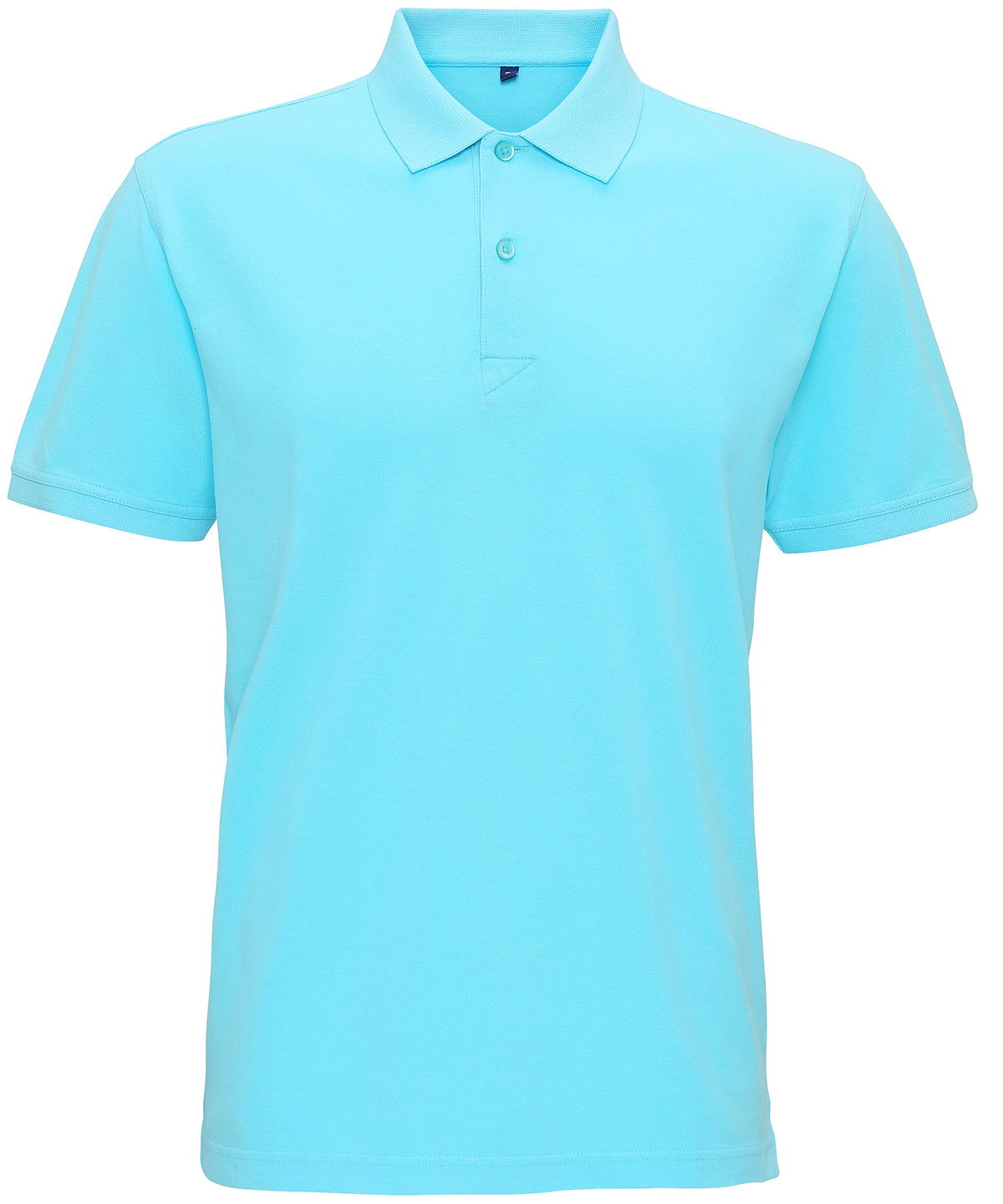 Mens coastal vintage wash polo | Bright Ocean