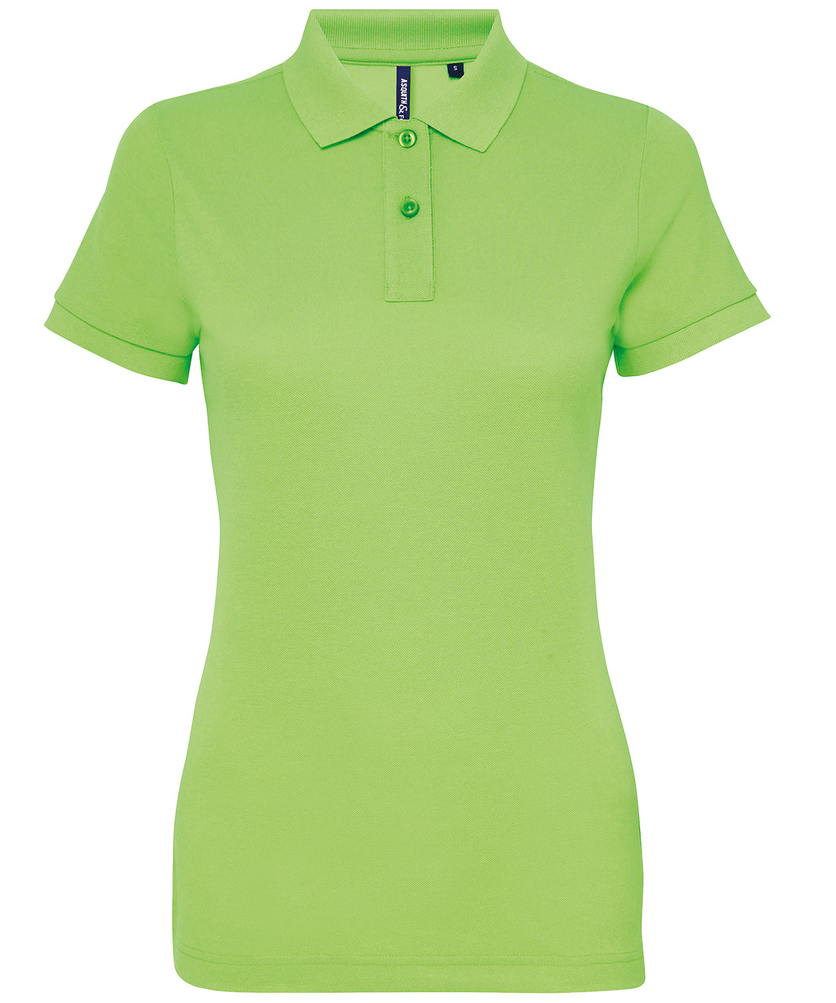 Womens polycotton blend polo | neon green