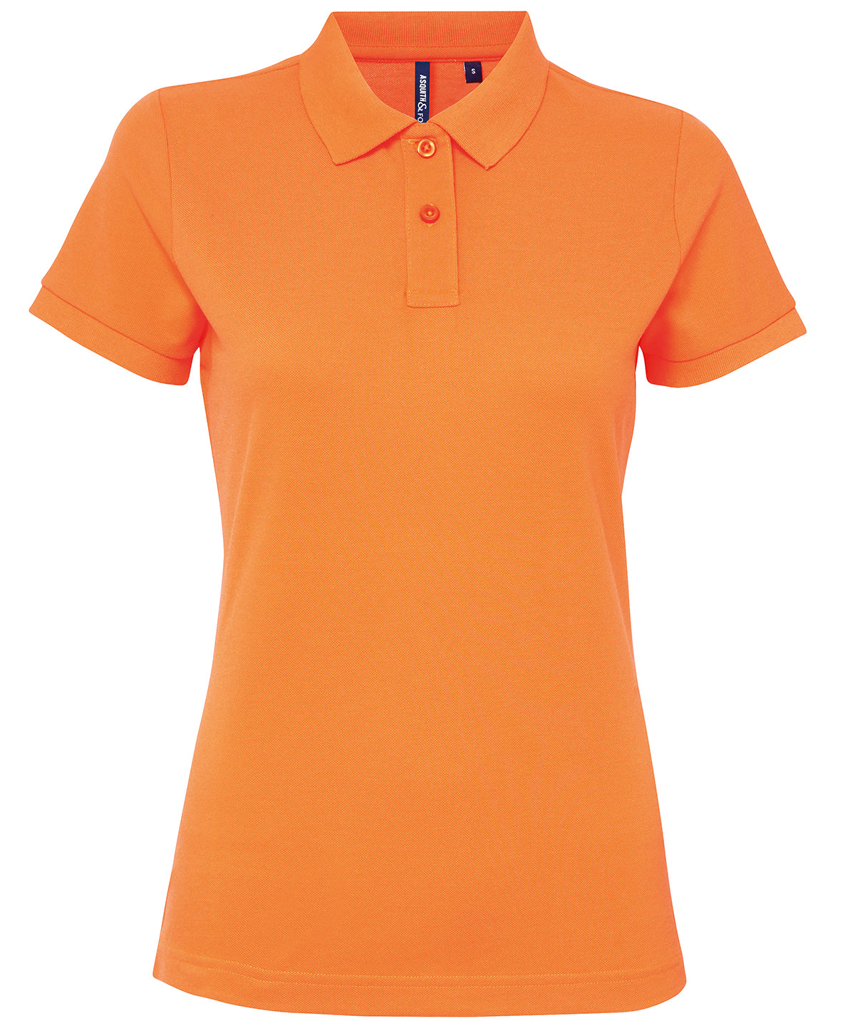 Womens polycotton blend polo | neon orange
