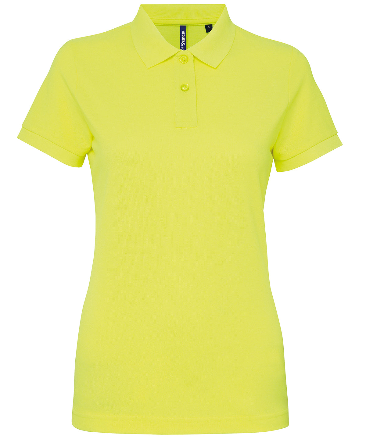 Womens polycotton blend polo | neon yellow