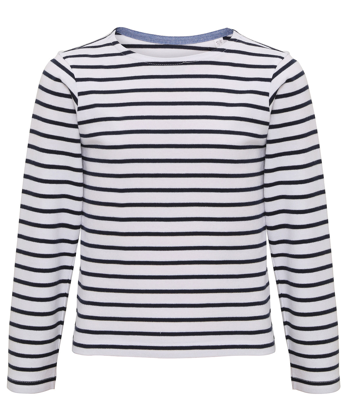 Kids Marinire coastal long sleeve tee | White/Navy