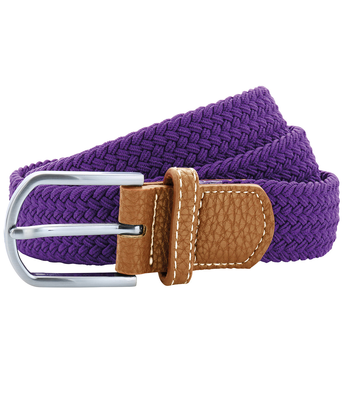 Braid stretch belt | purple