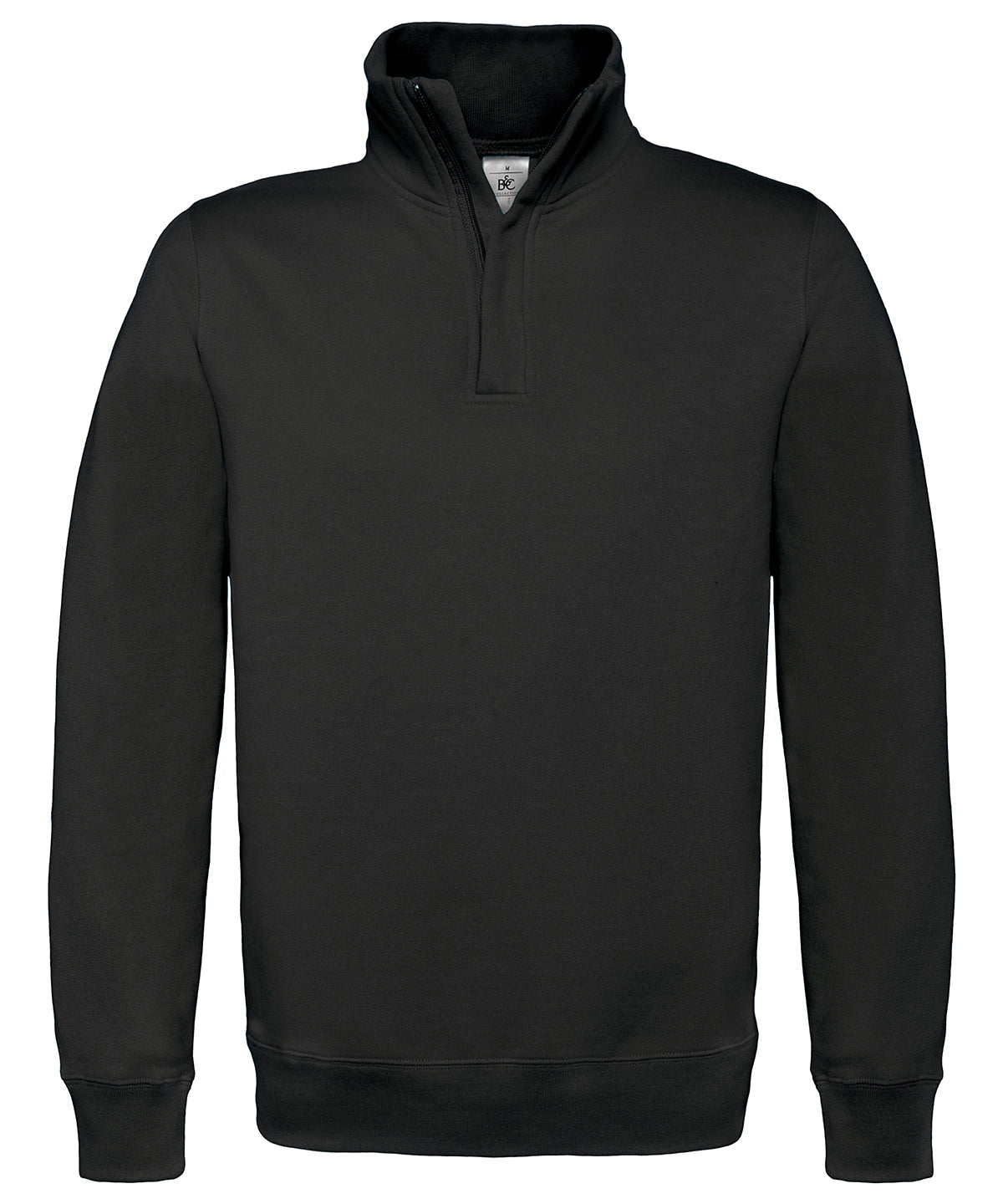 BC ID004  zip sweatshirt | Black