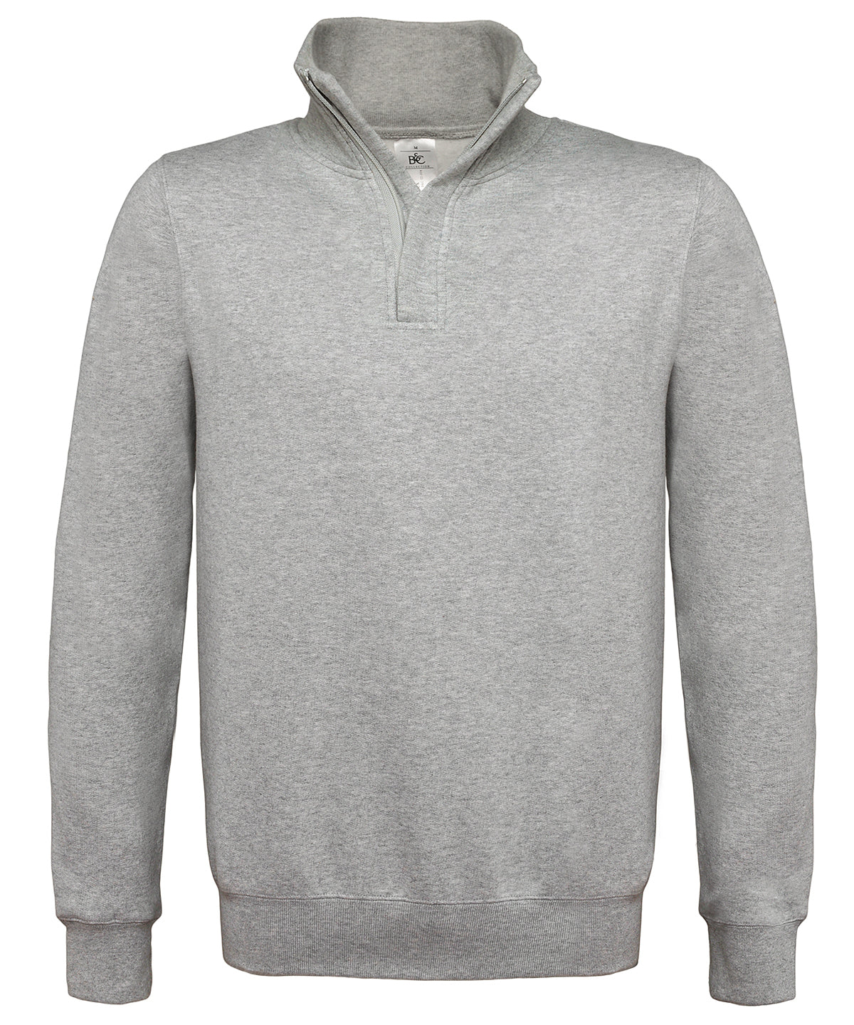 BC ID004  zip sweatshirt | heather grey